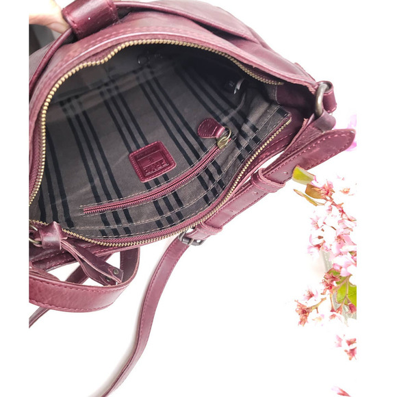 FRYE Melissa Button Crossbody Bag - Brown In Cognac - Picture 10 of 11